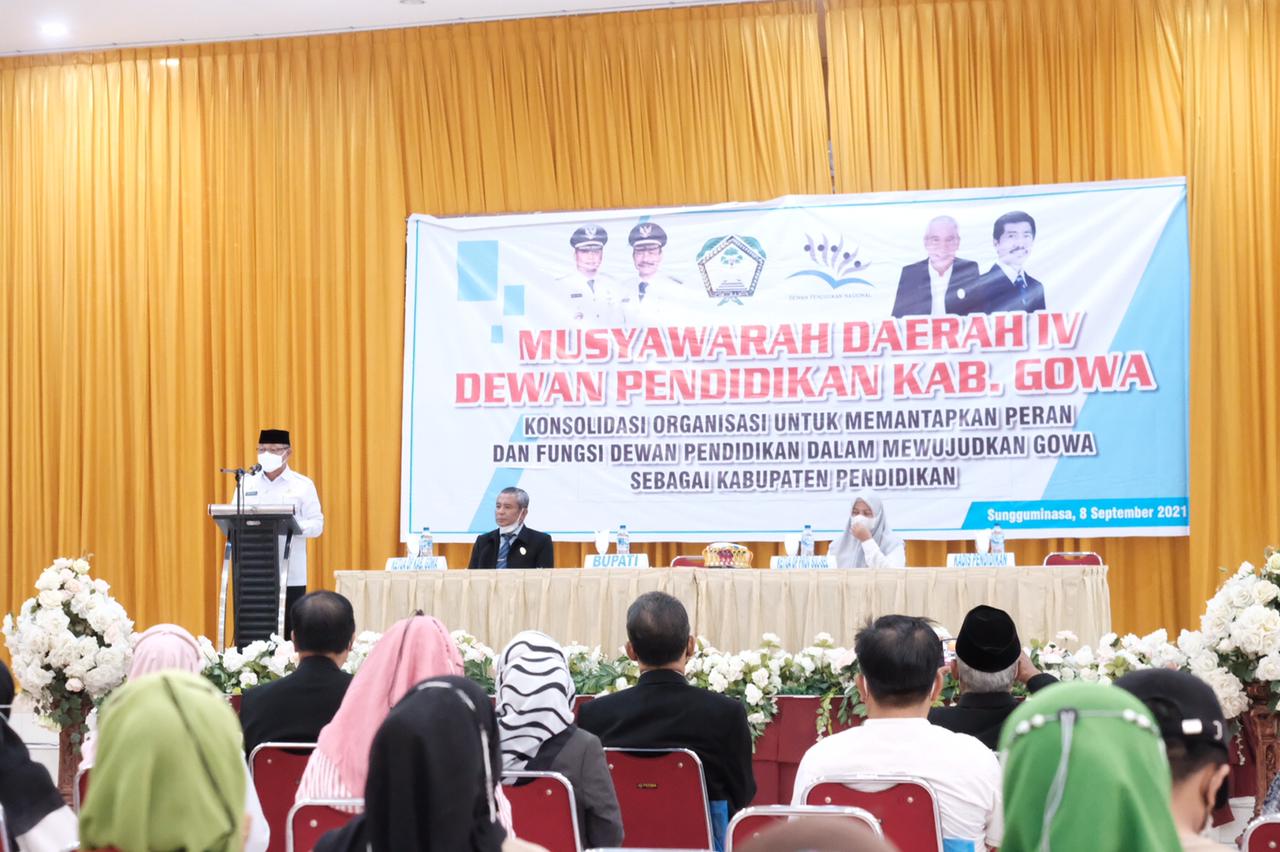 Wabup Gowa Harap Dewan Pendidikan Bantu Pemerintah Siapkan Sekolah Tatap Muka 